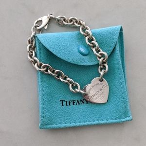 Authentic Tiffany heart bracelet
